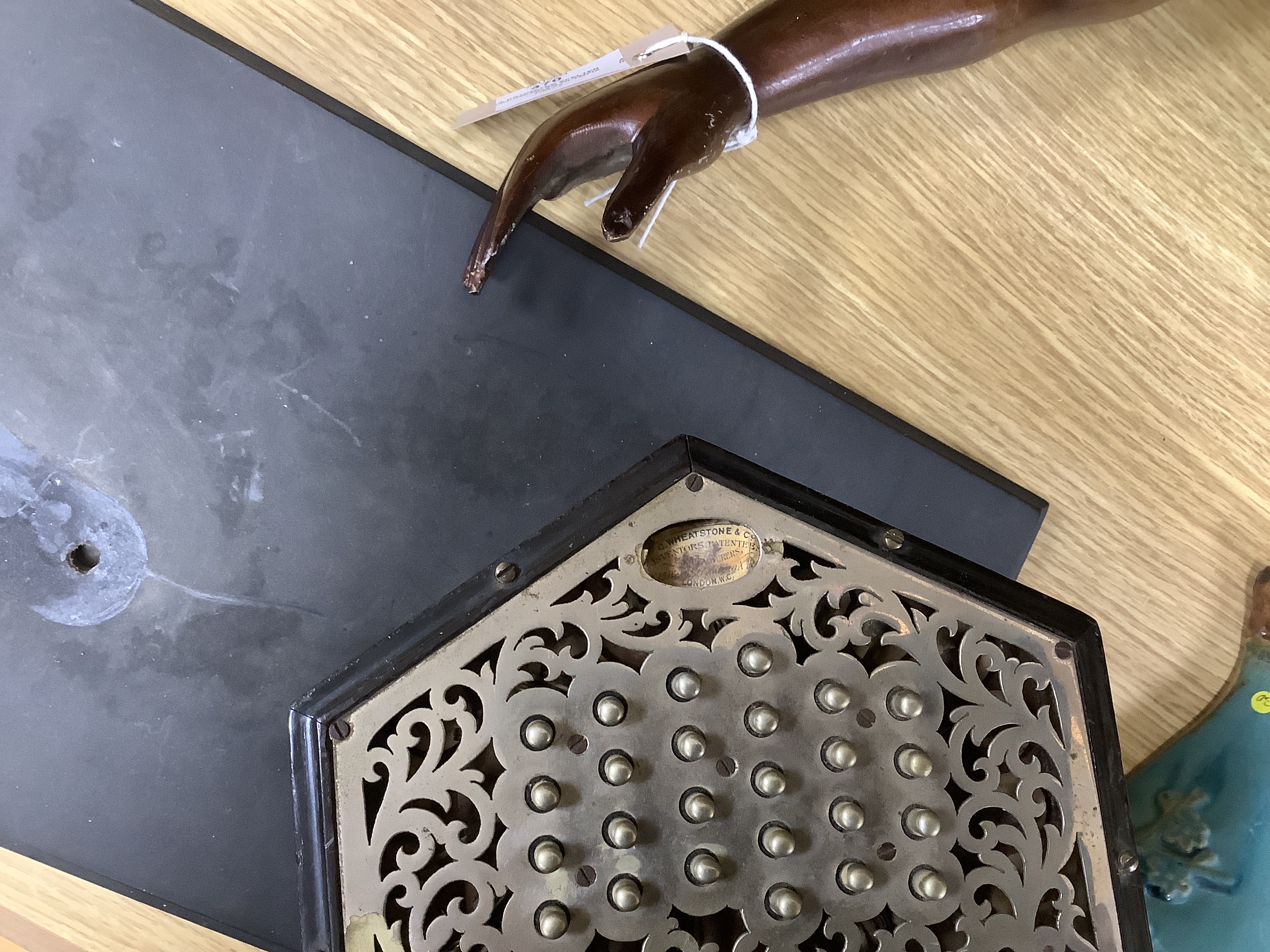 A Wheatstone concertina numbered 27243